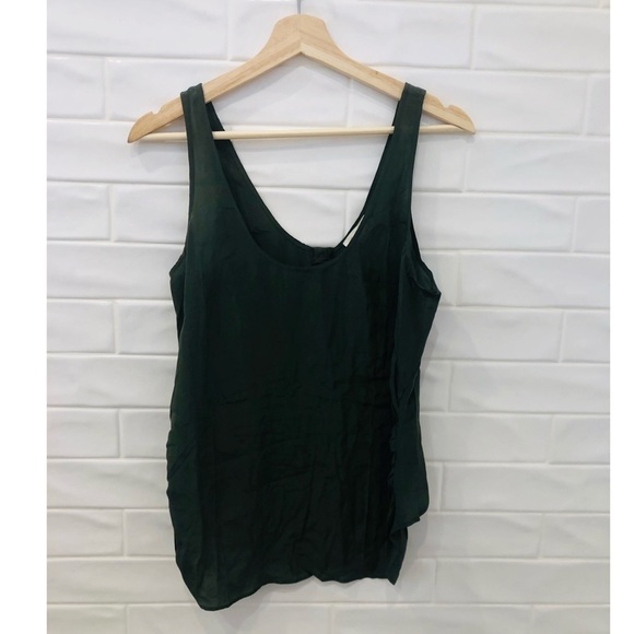 Uo Silence + noise silk ruched tank top - Picture 1 of 6